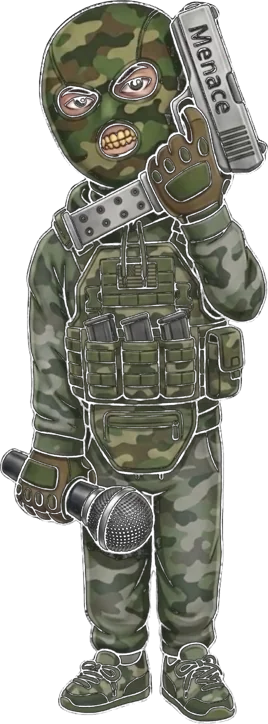 Menace character graphic